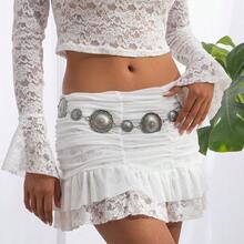 1 Summer Beach Vacation Bohemian-Style Waist Chain Is A Fashionable Piece Of Jewelry For Women, Suitable For Everyday Wear And Parties.Beach Accessories - Silver - View 5