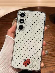 1 buc. husă moale de telefon cu model clasic în polcă, puncte negre, buburuze și flori, carcasă protectoare compatibilă cu Honor, Galaxy A04e/12/A13/A14/A34/A50/A52/A53/A54/S21/S22/S23/S24/S25/S25Ultra/S25FE/S26/S26 PLUS/S26 ULTRA/S26 EDGE/ 6A/7A/8A/ 12T/13T/15T/15 TPRO - clar - Vizualizare 6