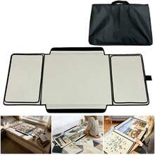Jigsaw Puzzle Board For 1000 Pieces 65 X 22in Puzzle Storage Mat Portable - White - View 11