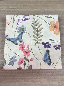 20 lembar Serbet Kertas Motif Kupu-kupu & Bunga Musim Semi Warna Campuran, Cocok untuk Makan, Memanggang, Pesta Liburan, dan Dekorasi Pernikahan, Serbet Dua Lapis Sekali Pakai dengan Motif Bunga Kecil, Serbet Pesta, Dekorasi Meja Perjamuan di Rumah - Serbet bercetak - View 13