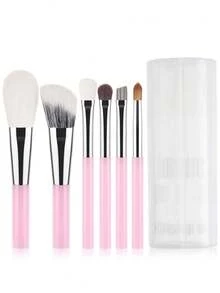 ronshadow Bộ 6 cọ trang điểm kèm hộp chống bụi riêng biệt, bao gồm cọ phấn phủ, cọ má hồng, cọ phấn mắt, cọ kẻ lông mày, cọ nền, bộ dụng cụ trang điểm cơ bản. - Nhiều màu - Xem 14