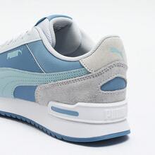 Puma 男女通用复古拼接休闲运动鞋，款式编号：39840508，适合春秋季穿着 - 淺藍色-熱帶湖藍-銀色-白色 - 查看 10