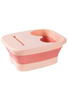Multipurpose Foldable Foot Bath With Steam Lock Lid Lightweight Hand/Foot Bath For Daily Care Collapsible Plastic Bucket With Frame To Relax Feet Home Decor Kitchen Bathroom Pool Travel Laundry Use Back To School Essentials - Multicolor - View 12