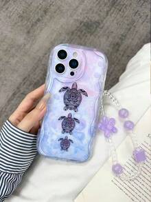 Ốp lưng điện thoại chống sốc hình rùa biển mộng mơ trong suốt, chất liệu kem, kèm vòng hoa tím thanh lịch, tương thích với iPhone 14, 14 Pro, 14 Pro Max, 13, 13 Pro, 13 Pro Max, Cartoon 11, 11 Pro Max, Painted 12, 12 Pro, 12 Pro Max, Shockproof XR, Cartoon 7/8, tương thích với iPhone 15, 15 Pro, 15 Pro Max, 16, 16 Pro, 16 Pro Max, Galaxy S24, A04, A12, A13, A14, A23, A24, A32, A33, A51, A52, A53, A54, A72, S20 FE, Series 9, 9A - Nhiều màu - Xem 2