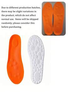 1/2 Pairs 4D Memory Foam Sports Insoles, Super Soft & Elastic Insoles With Support, Breathable Odor-Resistant Shock-Absorbing, Suitable For Running, Training And Daily Wear - Multicolor - View 10