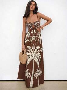 xheAloruh Vestido de vacaciones con estampado de estilo bohemio para mujerxhe - Multicolor 2 - Ver 3
