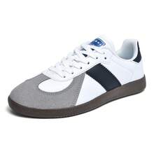 Zapatos casuales unisex, talla 36-45, zapatos casuales de mujer y zapatos deportivos de hombre, zapatos planos de suela blanda con cordones, zapatos cómodos y livianos de hombre para uso diario, de corte bajo,,,,,Nuevas zapatillas de entrenamiento alemanas para mujer, primavera 2026, zapatillas retro versátiles estilo , zapatillas deportivas blancas de suela gruesa, zapatillas casuales, zapatillas para hombre. - 158 Blanco y negro - Ver 13