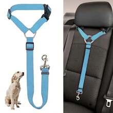 1pc Pet Car Safety Leash, Dog Cat Retractable Backseat Tether, Protect Your Dog! Dog Supplies For Outdoor Use - Multicolor - View 1