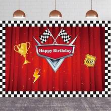 1pc Racing Theme Birthday Party Backdrop Decoration - Perfect For Racing Theme Birthday Party, Baby Shower And Racing Event Decor - View 2