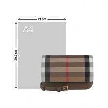 Burberry 格紋女款日常通勤單肩包 - 樺木棕80844921 - 查看 7