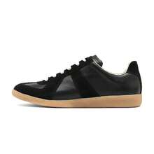 Zapatos casuales unisex, talla 36-45, zapatos casuales de mujer y zapatos deportivos de hombre, zapatos planos de suela blanda con cordones, zapatos cómodos y livianos de hombre para uso diario, de corte bajo,,,,,Zapatillas de entrenamiento alemanas de alta gama europea, modelo 2026, de gran , de cuero genuino, con diseño de bloques de color, estilo retro clásico, versátiles, para parejas. - 15 - Ver 3