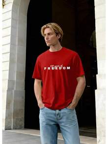 [Free Shipping]250th Anniversary Shirts For Men 4th Of July Shirt America Flag Patriotic Graphic Independence Day Casual Tops - Red1 - 查看 2