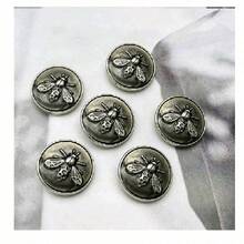 5pcs/Pack Metal Buttons, Bee Pattern Decorative Buttons For Coats, Sweaters, Shirts, Jackets, Fashionable New Design, Wholesale For DIY Sewing, Shoes, Hats, Bags - Multiple Styles - View 26