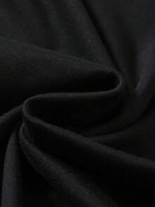 Camiseta informal de hombre con estampado de regreso a clases, cuello redondo y mangas cortas. - Negro - Ver 6