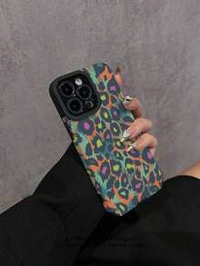 Fundas protectoras antiimpacto con estampado de leopardo multicolor, estilo vibrante y moderno, compatible con iPhone 17/17 Pro/17 Pro Max/17 Air/16/15/14/13/12/11 Pro/11 Plus/11 Pro Max/XR/X/XS/XS Max y Galaxy S21/S22/S23/S24/S25/S26, ideal para regalos y uso diario. - Gris - Ver 4