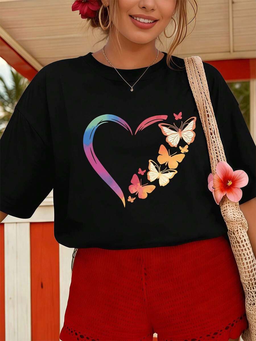 Women T-Shirts - Black - View 1