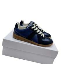Zapatos casuales unisex, talla 36-45, zapatos casuales de mujer y zapatos deportivos de hombre, zapatos planos de suela blanda con cordones, zapatos cómodos y livianos de hombre para uso diario, de corte bajo,,,,,Nuevas zapatillas de entrenamiento retro alemanas para hombre, zapatillas casuales versátiles de cuero genuino con suela suave, zapatillas con cordones y suela plana estilo , zapatillas de skate. - Gris - Ver 7