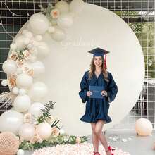 6ft, 6.6ft, 7.2ft Round Backdrop Cloth, Round Arch Cloth, Polyester Round Balloon Arch Backdrop, Suitable For Wedding, Birthday Party, Bridal Shower, Father's Day, Mother's Day Decoration, Outdoor Events, Holiday Decor Photo Prop, Easy To Clean And Install, Reusable Party Background Curtain - Multicolor - View 7