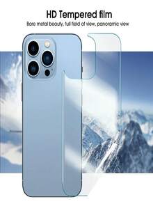 4片装柔软水凝胶背膜，兼容 17 Pro Max/17E/16E/17 Air/16 Pro Max/15 Pro Max/16E/16/15/14/13/Pro/11/12/X/XS Max/XR - 無色 - 查看 7