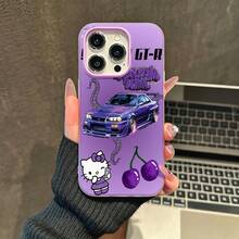 Tema GTR Skyline de  moradofunda de teléfono Fundas compatibles con ,Apple,VIVO,OPPO,,, y Honor.Fabricadas en silicona TPU,ofrecen protección contra golpes y caídas.regalos para mamá - Morado - Ver 2