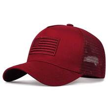 Polo de golf , Gorra de golf, Gorra de golf, Gorra de golf, Para hombre, Para mujer, Gorra con visera, Sombrero de sol para mujer, Sombrero de verano LA, Gorra de malla con protección solar, Sombrero parasol, Gorra de béisbol popular de algodón para mujer, Gorra de camuflaje de verano para hombre con bandera americana, Sombrero genial 2026 - Media red de béisbol con la bandera estadounidense - Marcador negro y verde - Ver 3