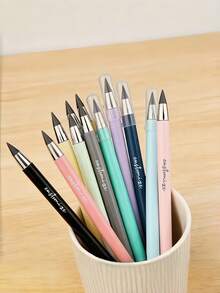 [Personalizado] 1/12 piezas Lápiz Eterno con Borrador - 12 Colores Lápiz de Escritura Infinita de Larga Duración, Sin Necesidad de Afilado Lápiz Permanente sin Tinta, Adecuado para Bocetos, Dibujo, Útiles Escolares, Esencial para la Vuelta a la Escuela Lápiz Eterno - Multicolor - Ver 8