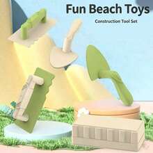 Children's Beach Toy Set And Snow Toy Set, Brick Building Toy Set, Includes Brick Mold, Shovel And Sand Rake, Fun Building Blocks Maker, Reusable, Winter Snow Castle Model, Craftsman Tools, Sand And Snow Toys, Parent-Child Interaction, Boys And Girls Holiday Birthday Party Gift - Multicolor - View 4