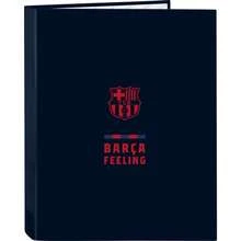 FC Barcelona 巴塞隆納足球俱樂部企業文件夾，4個混合環，25毫米，硬封面，耐用學校活頁夾，開學季適用，海軍藍 - 免費送貨 ✅ 24/48小時送達西班牙大陸 - 資料夾(2) - View 1