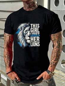 Men's Casual Short-Sleeved Summer T-Shirt With A Round Neck And Fashionable Print, Machine Washable, Comfortable Outdoor Casual Wear, Machine Washable Shirt - 灰色 - 查看 6