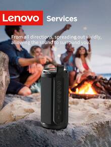 Speaker Bluetooth Lenovo D02, Volume & Kualitas Suara Tinggi, Speaker Super Bass Portabel Tahan Air untuk Luar Ruangan - View 5