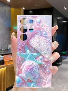 1個頂級夢幻貝殼珍珠幸運星柔軟保護手機殼，適用於華為、榮耀、Galaxy A04e/12/A13/A14/A34/A50/A52/A53/A54/S21/S22/S23/S24/S25/S25Ultra/S25FE/S26/S26 PLUS/S26 ULTRA/S26 EDGE/ 6A/7A/8A/ 12T/13T/15T/15 TPRO，[國際版非本地版] - 無色 - 查看 5