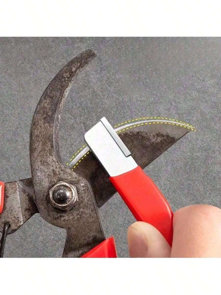 1件剪刀磨刀器、刀片開啟器、修剪剪刀、刀具磨刀工具、家用磨刀石、快速磨刀器、磨刀石、廚房小工具 - 彩色 - 查看 1