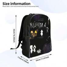 <Nightmare Before="" Christmas="">Backpack - Simple Single Layer Student Bag With 'Nightmare Before Christmas' Character Pattern, Lightweight Daily Backpack Suitable For University, Travel, Work - Easy To Clean Backpack For Teenagers And Adults (Black/White Design) - Compatible With 'Nightmare Before Christmas' Fans, Student Backpack, University Essentials, Fun Design, Durable Shoulder Straps, Daily Commuting, Accessories, Sturdy Structure, Teen Accessories, Men's Backpack, Men's Backpack, Travel Backpack, Men's High-Quality Backpack, Premium Men's</Nightmare> - Trộn - Xem 6