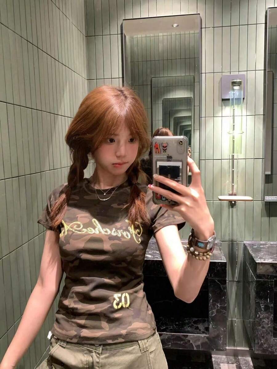 Summer Clothes For Women, Women's Tops, Y2K Tops, T-Shirts, Stylish Outfits, White Tops, Short-Sleeved, Office Casual, Summer, French Chic, Pure And Innocent Style, Lace Short-Sleeved Shirt, New Summer Butterfly Ribbon Trim Top - A10 - Xem 1