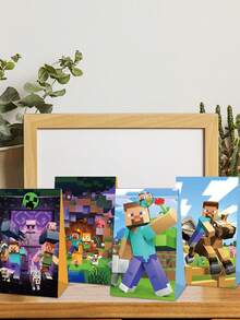 像素游戏主题派对礼品袋 - 4 款设计，灵感源自 Minecraft 的纸质礼品袋，可装糖果、零食和礼物，是电子游戏主题派对、生日派对和各种活动的完美之选。 - 多款 - 查看 2