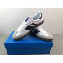 Zapatos casuales unisex, talla 36-45, zapatos casuales de mujer y zapatos deportivos de hombre, zapatos planos de suela blanda con cordones, zapatos cómodos y livianos de hombre para uso diario, de corte bajo,,,,,Zapatillas clásicas, versátiles y casuales - Blanco y verde JI3205 - Ver 4