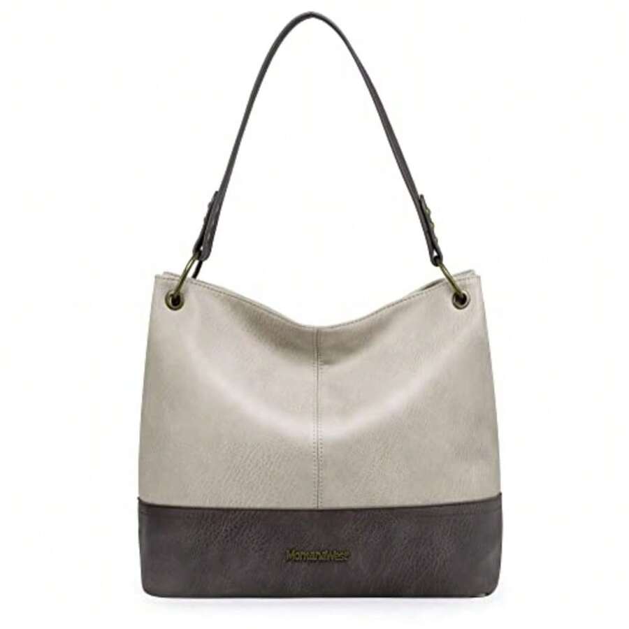 Hobo Bag For Ladies Shoulder Handbags With Back Pocket Purses, With Zipper, Purses, With Zipper - A-grey - View 1