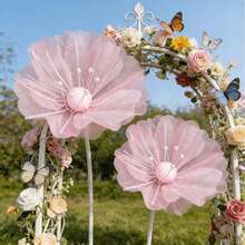 1 pieza Flor artificial de amapola de seda de 50 cm, gran flor artificial 3D, adecuada para cumpleaños, bodas, decoración de fondo de fiesta, hogar, sala de estar, decoración del hogar y decoración exterior - Multicolor - Ver 4
