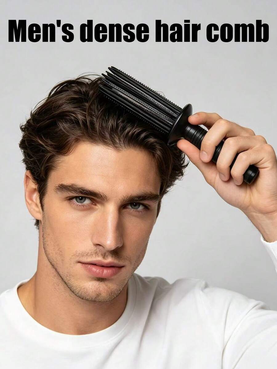 Men's Compact Hair Styling Comb, Helps Create Secure & Natural Hairstyles Easily At Home - Multicolor - View 1