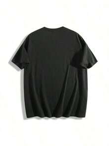 And  Short Sleeve T-Shirt - Men's Fashion - Oversize - Casual Loose Fit - 180G -- Rocket T-Shirt Breathable, Sweat-Absorbing Blouses Suitable For Machine Washing, A Perfect Gift For A Friend's Holidays Or Festivals. Men's T-Shirt, Women's Tops And Sweatshirts. Loose, Casual, And Versatile Top-Shirt BDPP - 黑色 - 查看 2