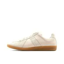 Zapatos casuales unisex, talla 36-45, zapatos casuales de mujer y zapatos deportivos de hombre, zapatos planos de suela blanda con cordones, zapatos cómodos y livianos de hombre para uso diario, de corte bajo,,,,,Zapatillas de entrenamiento clásicas alemanas, zapatillas blancas para mujer, zapatillas deportivas retro de cuero genuino con cordones, zapatillas planas versátiles. - 19 - Ver 13