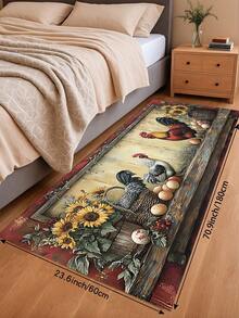 1pc Kitchen Rug, Thickened Anti-Slip Kitchen Mat, Suitable For Sink, Laundry Room, Office And Table - Multicolor - View 14