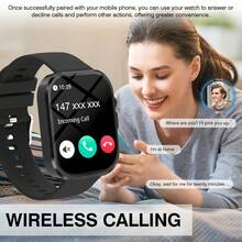 Reloj deportivo inteligente, adecuado para pantalla de reloj inteligente de alta definición, equipado con pantalla curva LED a color de alta definición, reproductor de música de pantalla táctil multilíngüe, función de teléfono, notificación de mensajes - Multicolor - Ver 3
