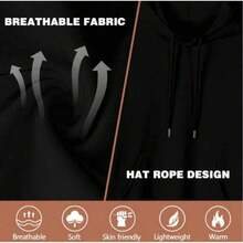 Compatible With The Women's Hoodie With A Charming Design - Soft Sweater, Stylish Black Letter Print, Essential For Casual Daily Wear And Halloween Parties, Comfortable And Stylish Design. - 黑色 - 查看 7