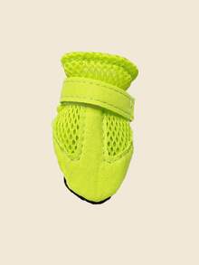Sepatu Dalam Ruangan Berbahan Jaring Bernapas dengan Sol Lembut untuk Anjing, Sepatu Kasual Hewan Peliharaan yang Nyaman untuk Teddy/Poodle - Hijau - View 6