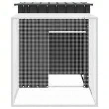 Cage à lapin  en acier galvanisé anthracite 200x91x100 cm - Anthracite - Voir 6