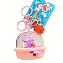 MINISO Doraemon Mini Basketball Game Keychain Cute Cartoon Bag Charm Hanging Accessory For Keys, Backpack, School Bag, Travel, Fun Toy Decoration, Collectible Gift Idea, Multiple Designs Available - Style 2 - View 6