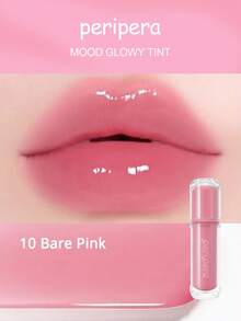 Peripera Mood Glowy Tint 玻璃感唇釉 10，高光澤鏡面水感妝效，不黏膩，多汁果香，保濕輕盈，長效持色凝膠質地，適合女性日常使用，K-Beauty 韓系彩妝，Olive Young，禮品，4g/0.14 Oz - 10 - 查看 3
