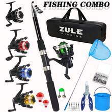 (Jaring Celup Warna Acak) Set Pancing dan Reel Pancing 2.1M/6.89FT, Termasuk Joran Pancing Teleskopik Hitam 2.1M, Reel Pancing dalam 5 Warna, Aksesoris Pancing, Jaring Celup, Tang Pancing, dan Tas Pancing, Perlengkapan Pancing Lengkap yang Cocok untuk Pemula - Hitam - View 8