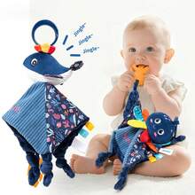 Nuevo decoración colgante de coche con animales marinos lindos, sonajero de cuna con dentición y papel crepitante, muñeca de peluche sonajero para bebé - Multicolor - Ver 9